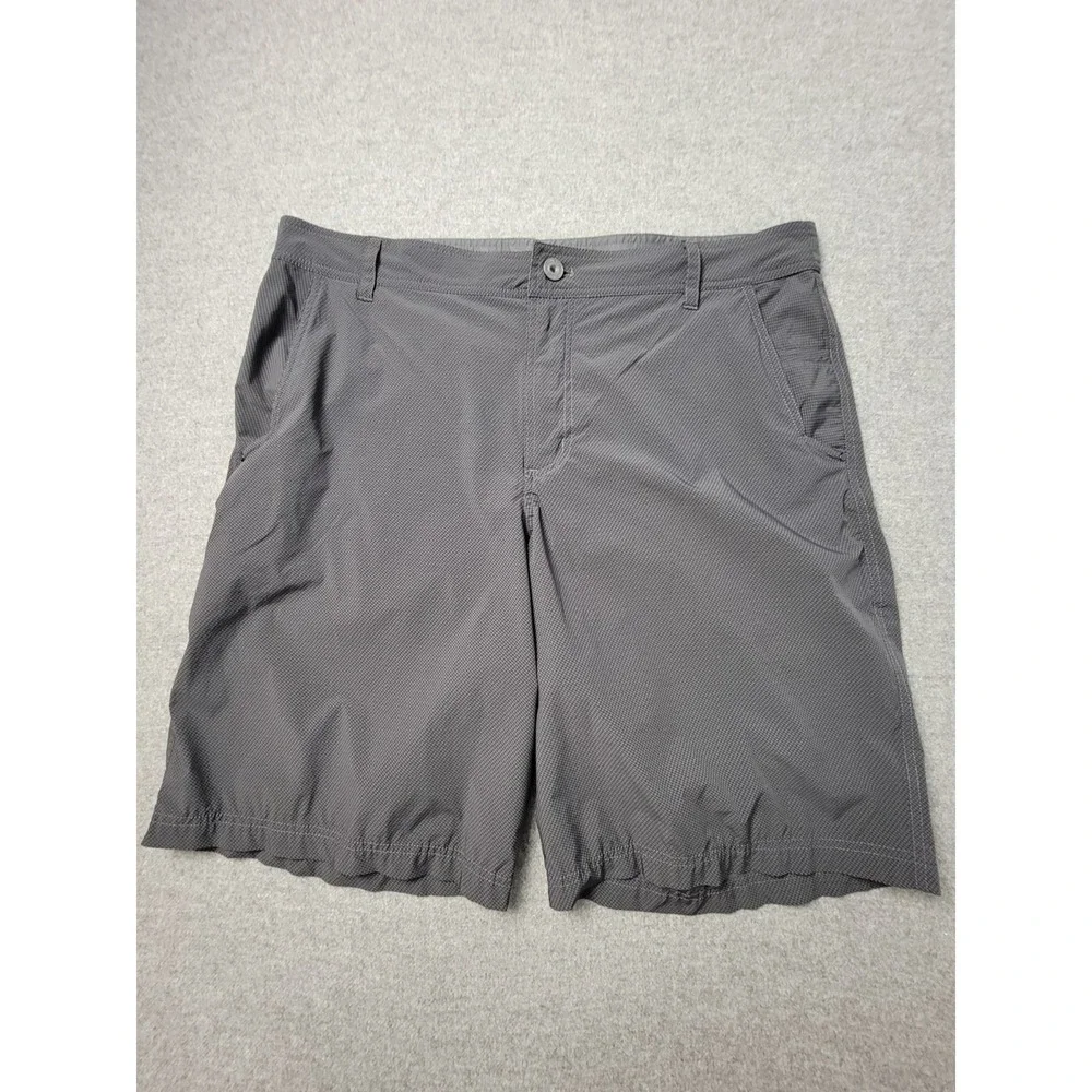 Lululemon‎ Shorts Mens Gray Micro Check Slash Pocket Hiking Outdoor